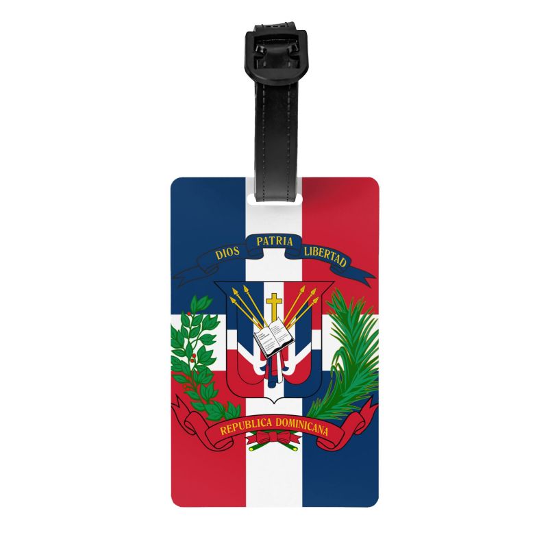 Travel Luggage Set - Dominican Republic Flag Luggage Tag for