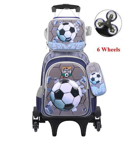 Travel Luggage Set - Children School Rolling Backpack for boys
