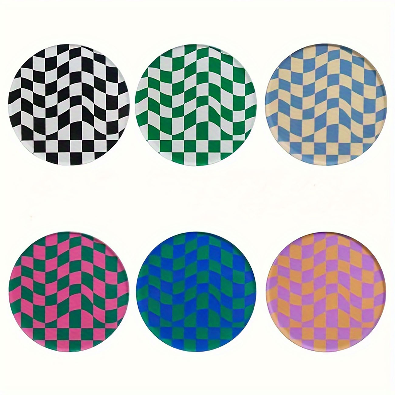 6 Pieces - Wooden Coasters, An - đánh giá và giá Marble Coaster Set