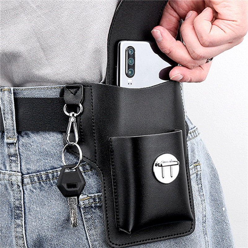 Phone Belt Bag For Men Bags Ce - đánh giá và giá Leather Wallet Men
