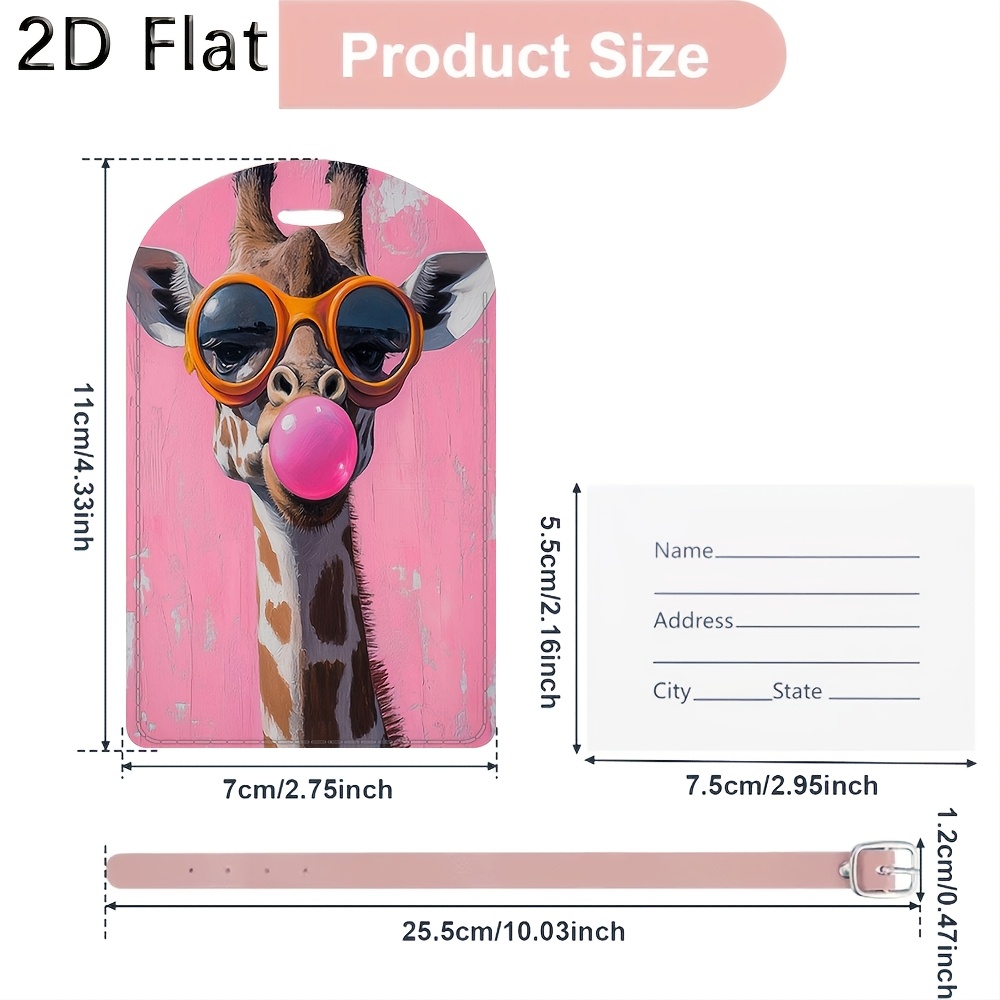 Cute Giraffe Luggage Tag Trave - đánh giá và giá Travel Luggage Set