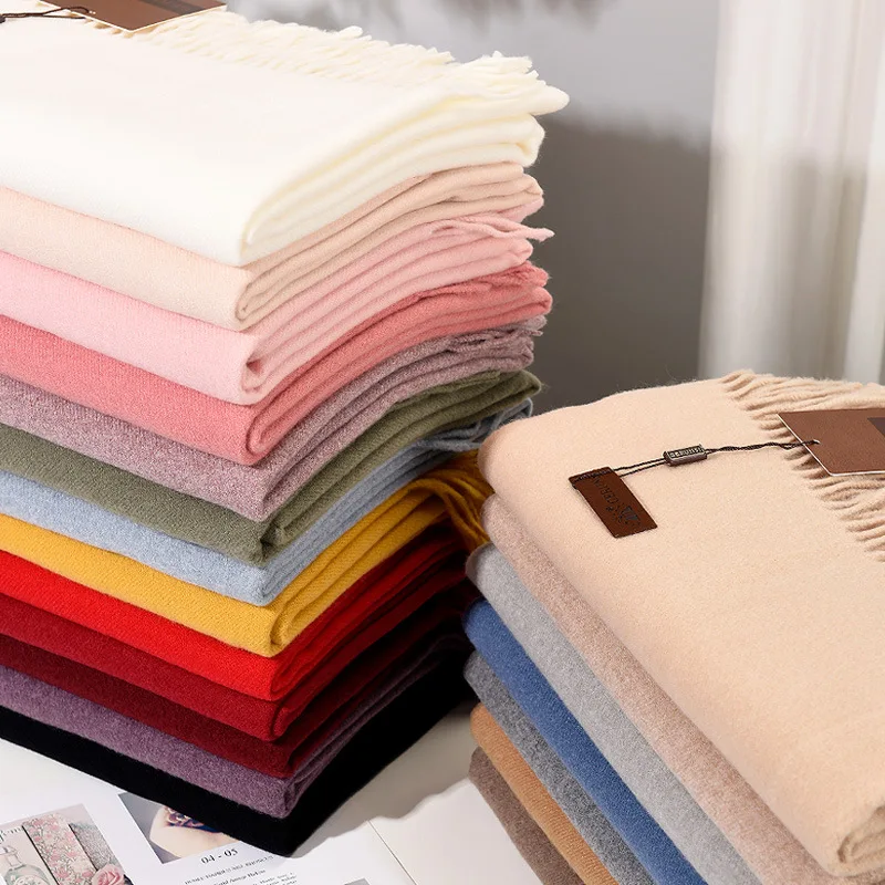 Classic Solid Imitation Cashme - đánh giá và giá Cashmere Scarf