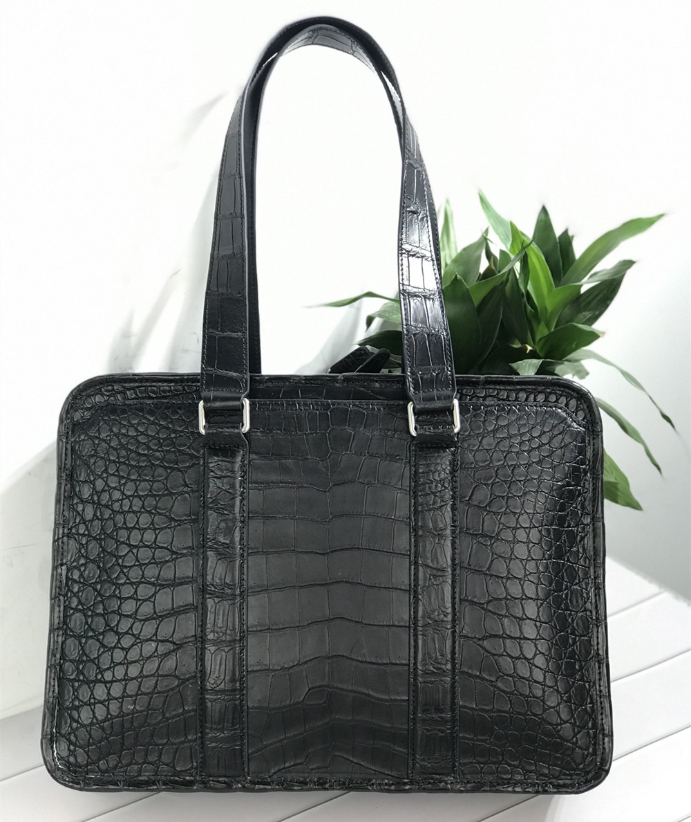 New Crocodile Leather Laptop B - đánh giá và giá Leather Briefcase