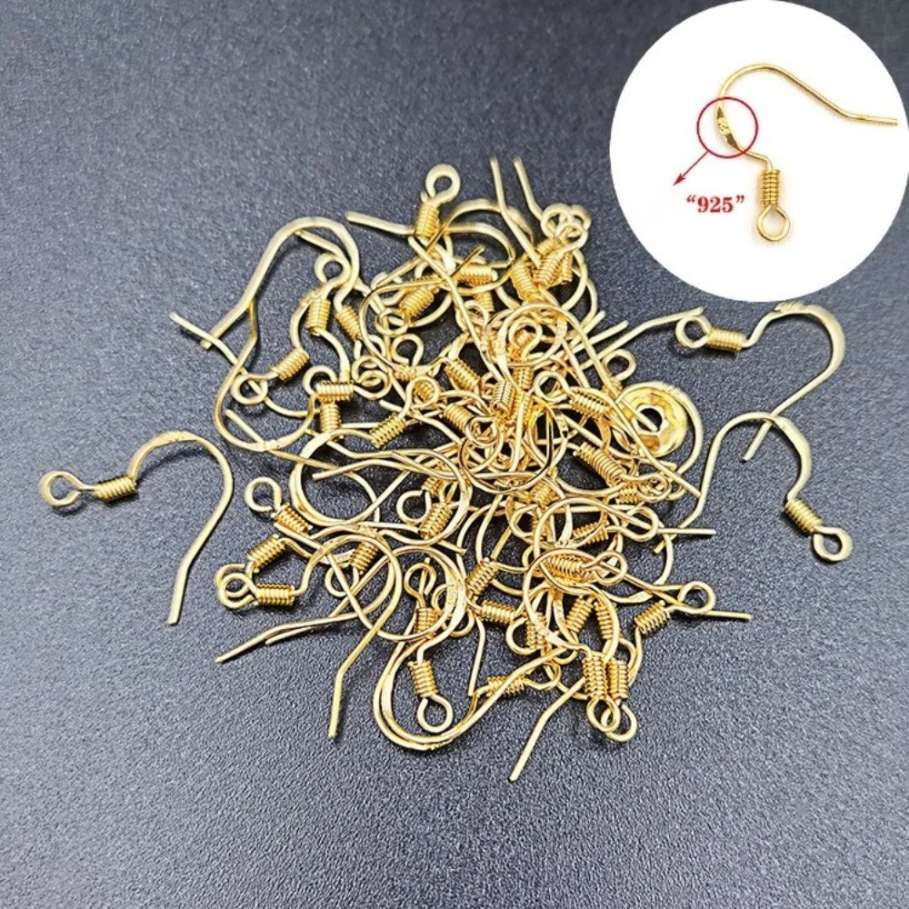 Gold Plated Earring Hooks 100P - đánh giá và giá Gold Plated Jewelry