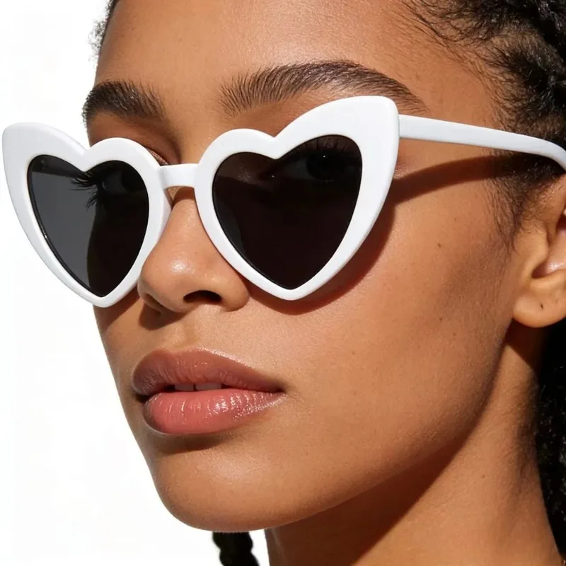 Cartoon White Heart Sunglasses - đánh giá và giá Sunglasses Uv400