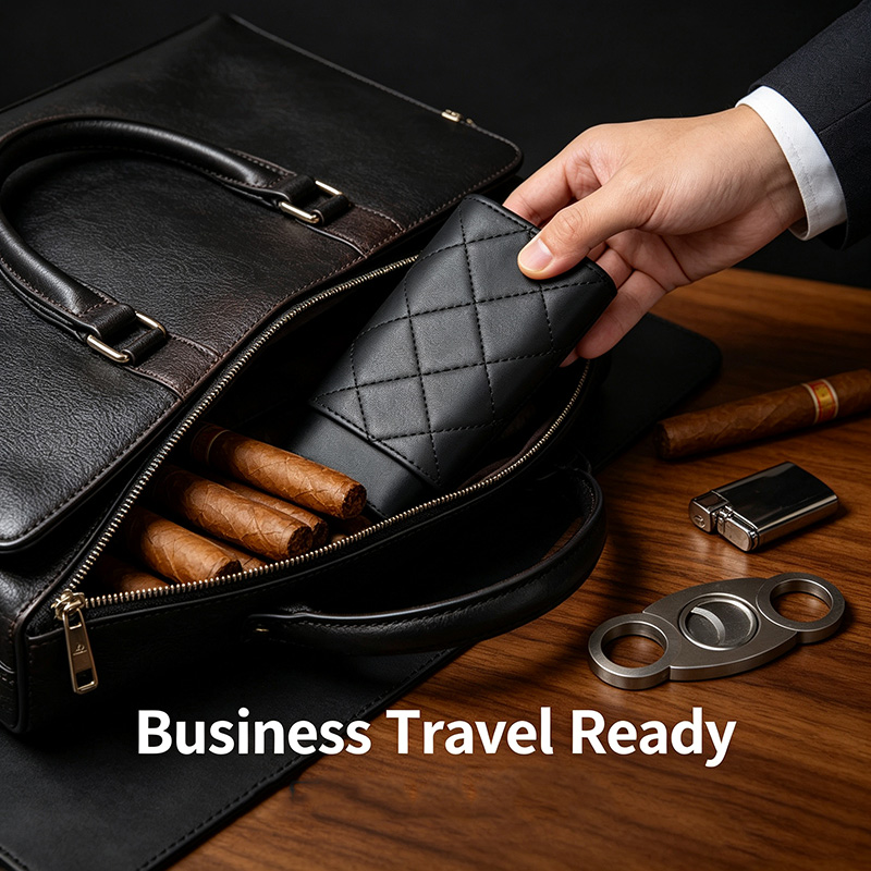 Large Size Cigar Case Premium  - đánh giá và giá Premium Cigar Case