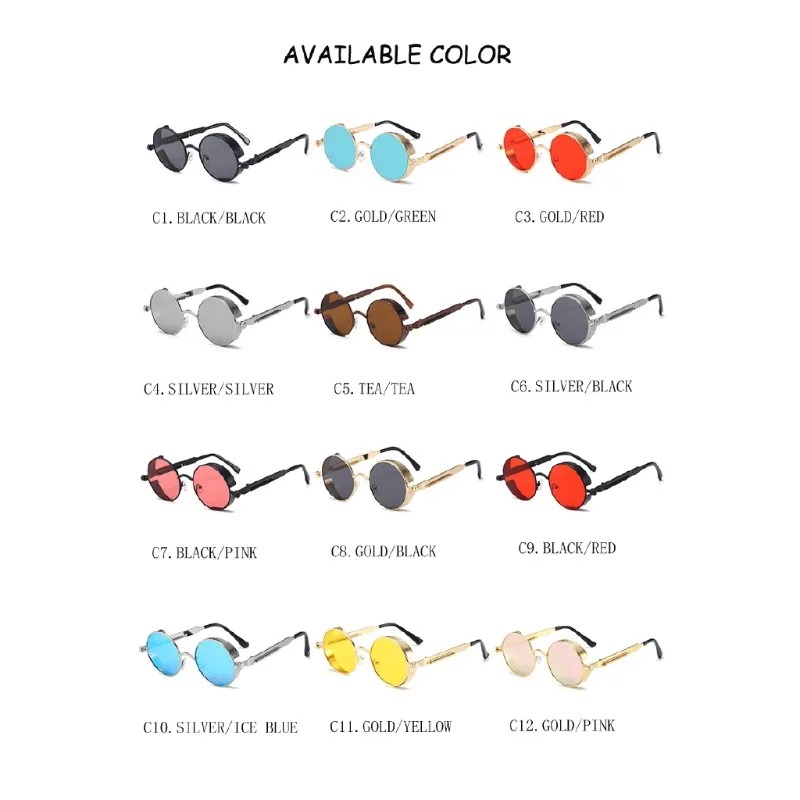 New Metal Steampunk Sunglasses - đánh giá và giá Designer Sunglasses